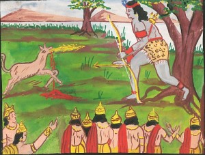 Ekalavya and dog