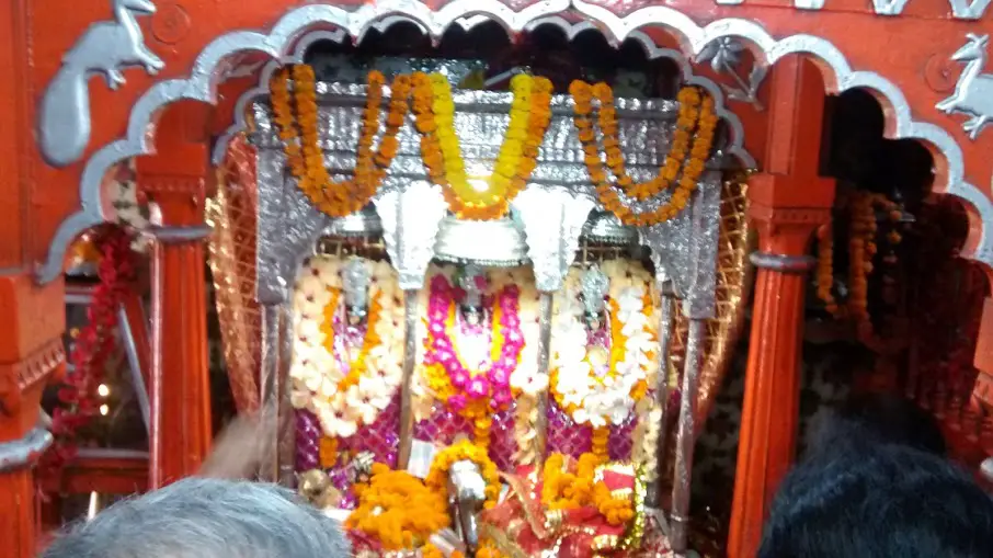 Idols of Maha Kali, Maha Laxmi and Maha Sarawati