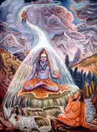 Bhagirath doing penance to bring Ganga on earth