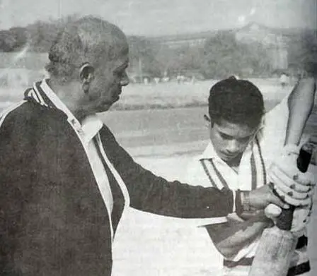 Ramakant Achrekar and Sachin Tendulkar