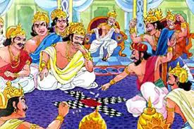 Pandavas losing the game of dice to Shakuni