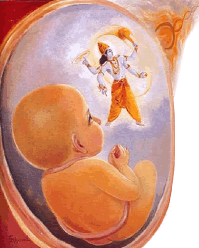 Shri Krishna saving Parikshit