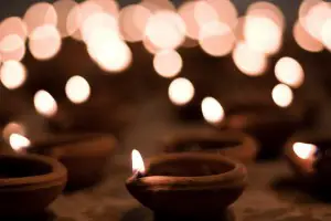 Earthen pots or Deepak on Diwali