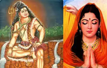 Lord Shiva and Draupadi