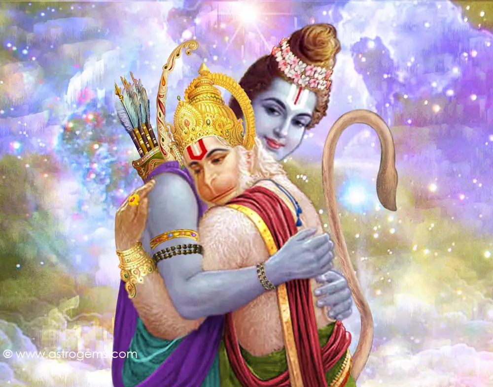lord Hanuman and Lord Rama