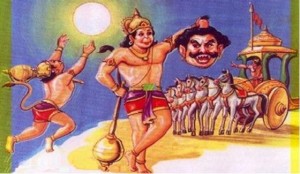 Hanumana kills Demons