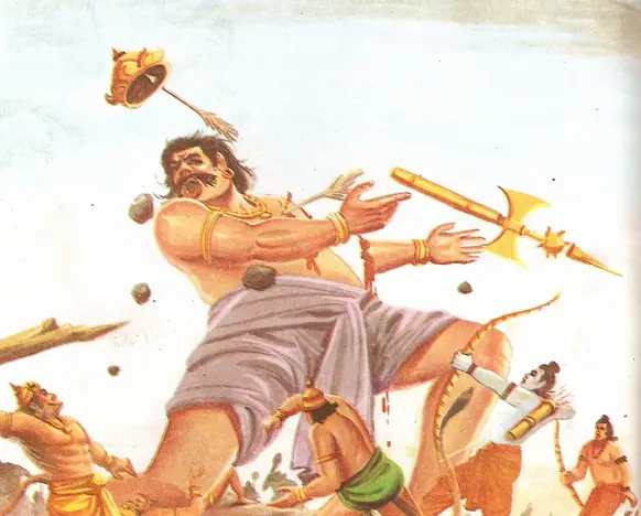 Rama kills Kumbhkarna