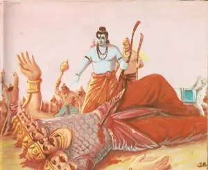 Ravana killed by Rama