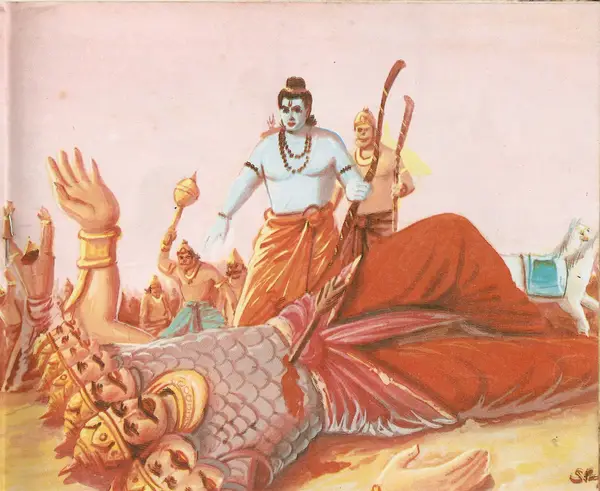Ravana killed by Rama