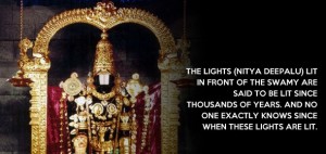 Tirupati - lights are lit for thousand years