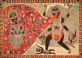 Maa Kali and Raktabija