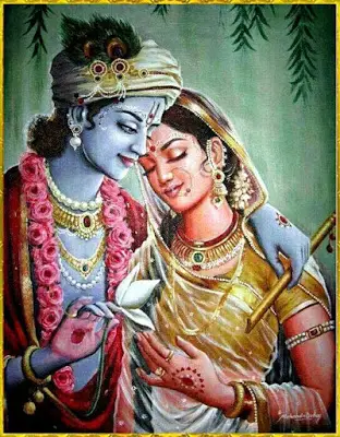 Lord Krishna and Rukmini Devi